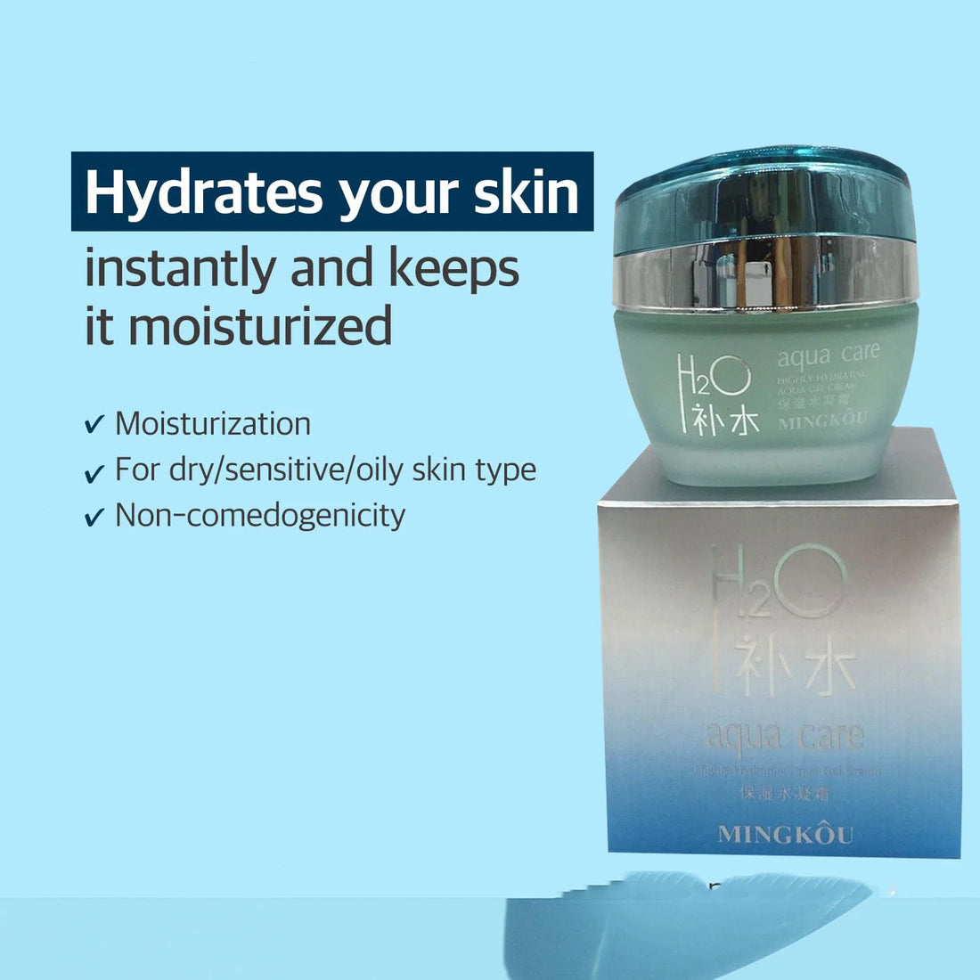 48-Hour Moisturizing Deep Hydro Boost Hyaluronic Acid Hydrating Face Moisturizer Gel-Cream