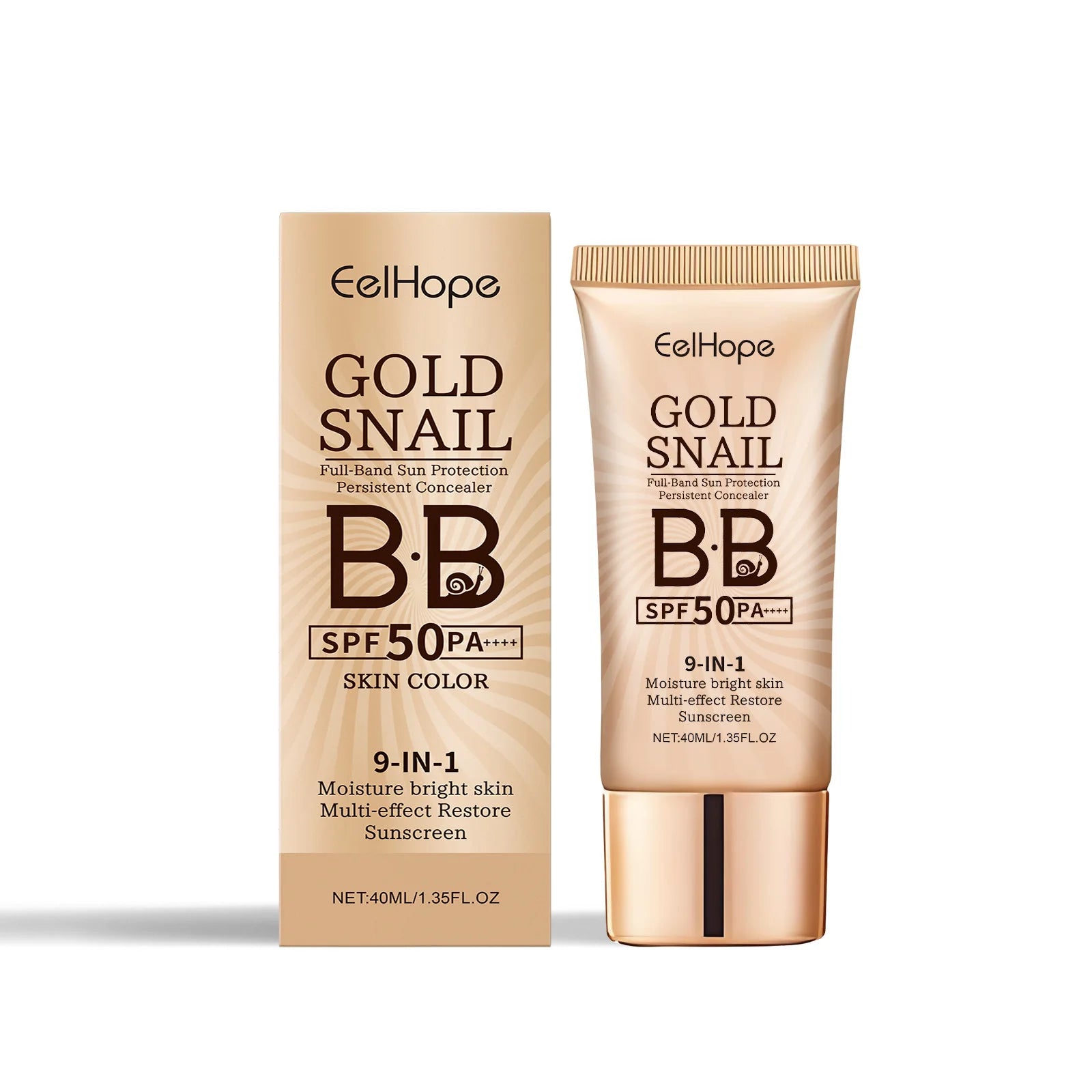 Gold Snail BB Cream SPF 50 Sunscreen Concealer Vervelle