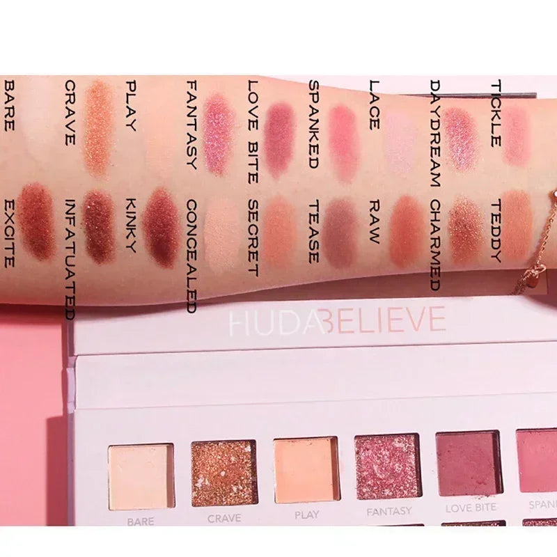 18-Color Glitter Eyeshadow Palette Matte Shimmer Nude
