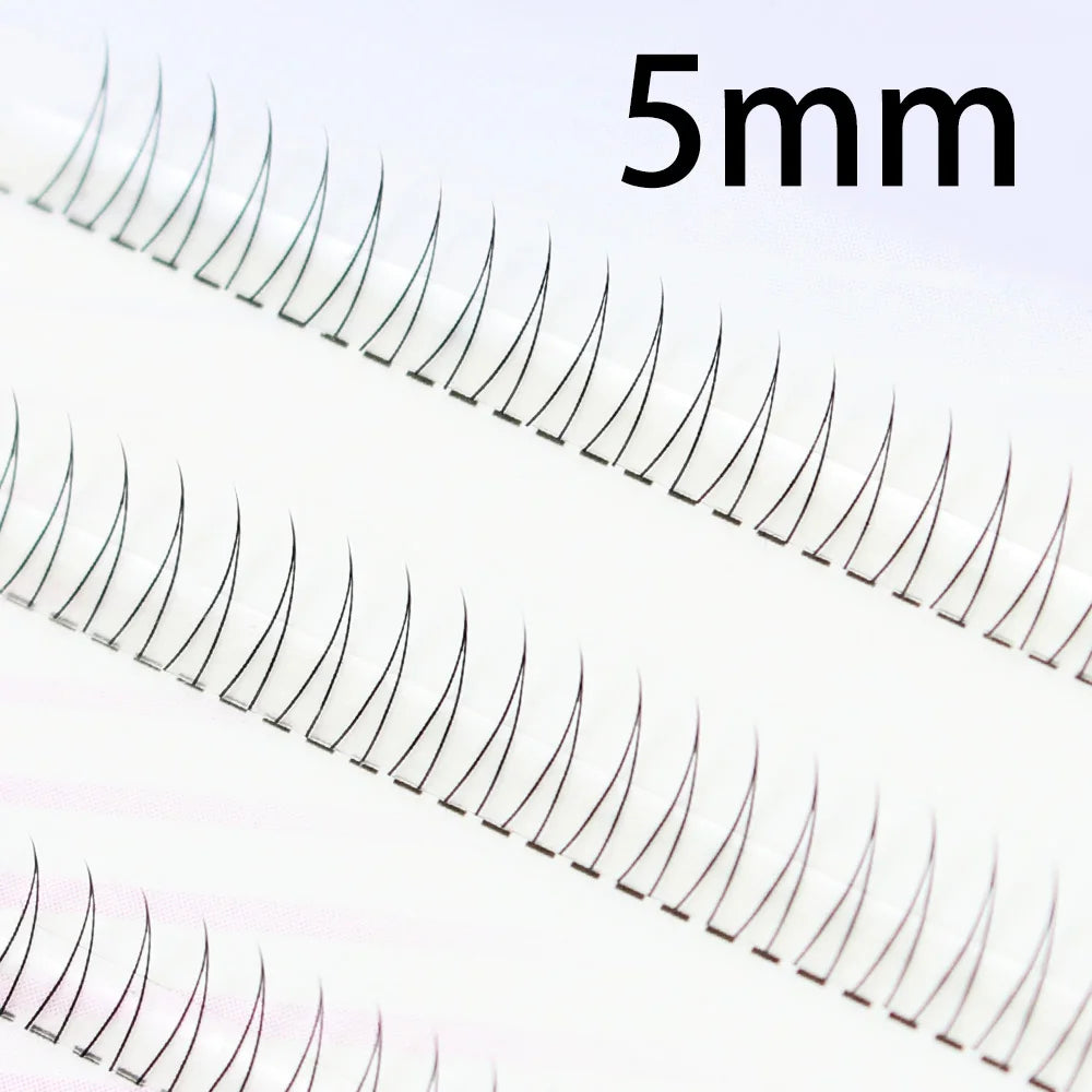 J Curl V-Shape Black Under Eyelashes Natural Manga Lashes