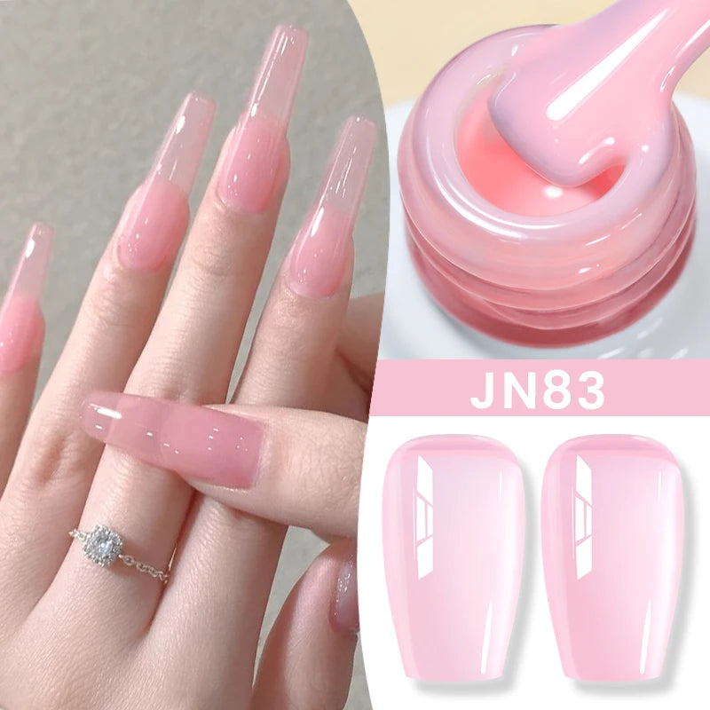 BORN PRETTY Jelly Nude Gel Nail Polish 10ml Light Pink