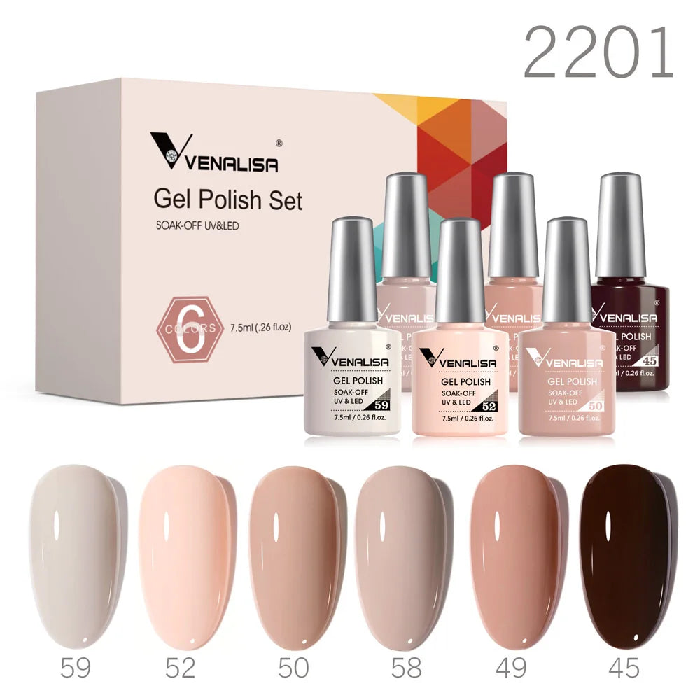 Venalisa Jelly Pink Nail Gel Polish Kit HEMA-Free