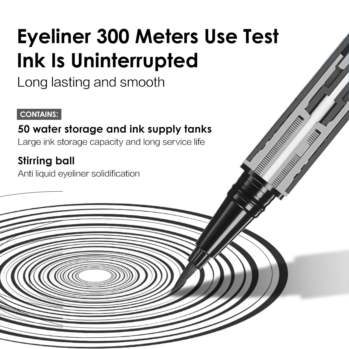 CARSLAN Waterproof Liquid Eyeliner Vervelle