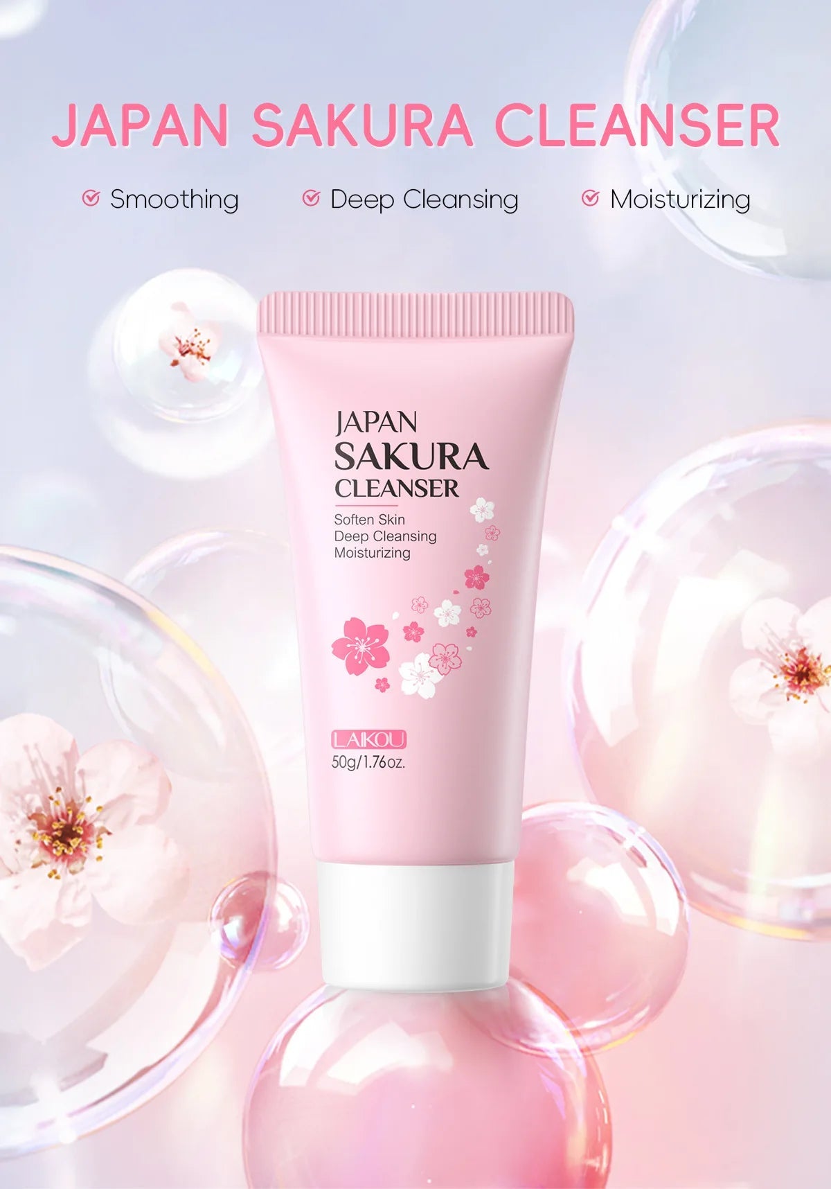 LAIKOU Sakura Facial Cleanser Vervelle
