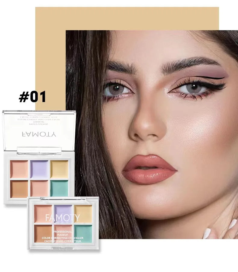 9-Tone Concealer Palette – Full Coverage for Acne, Dark Circles & Brightening Vervelle