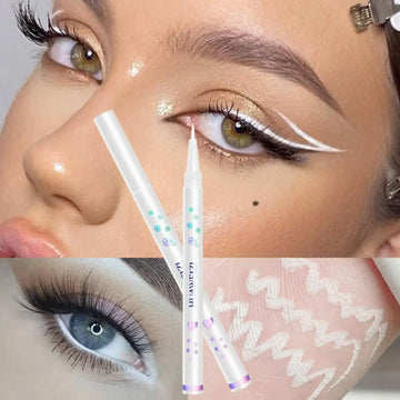 Matte White Liquid Eyeliner Pen Ultra-Thin Waterproof