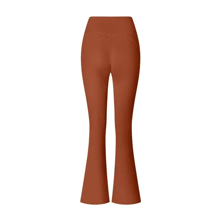Women High Waist Flared Yoga Leggings Tummy Control Wide-Leg Pants Vervelle