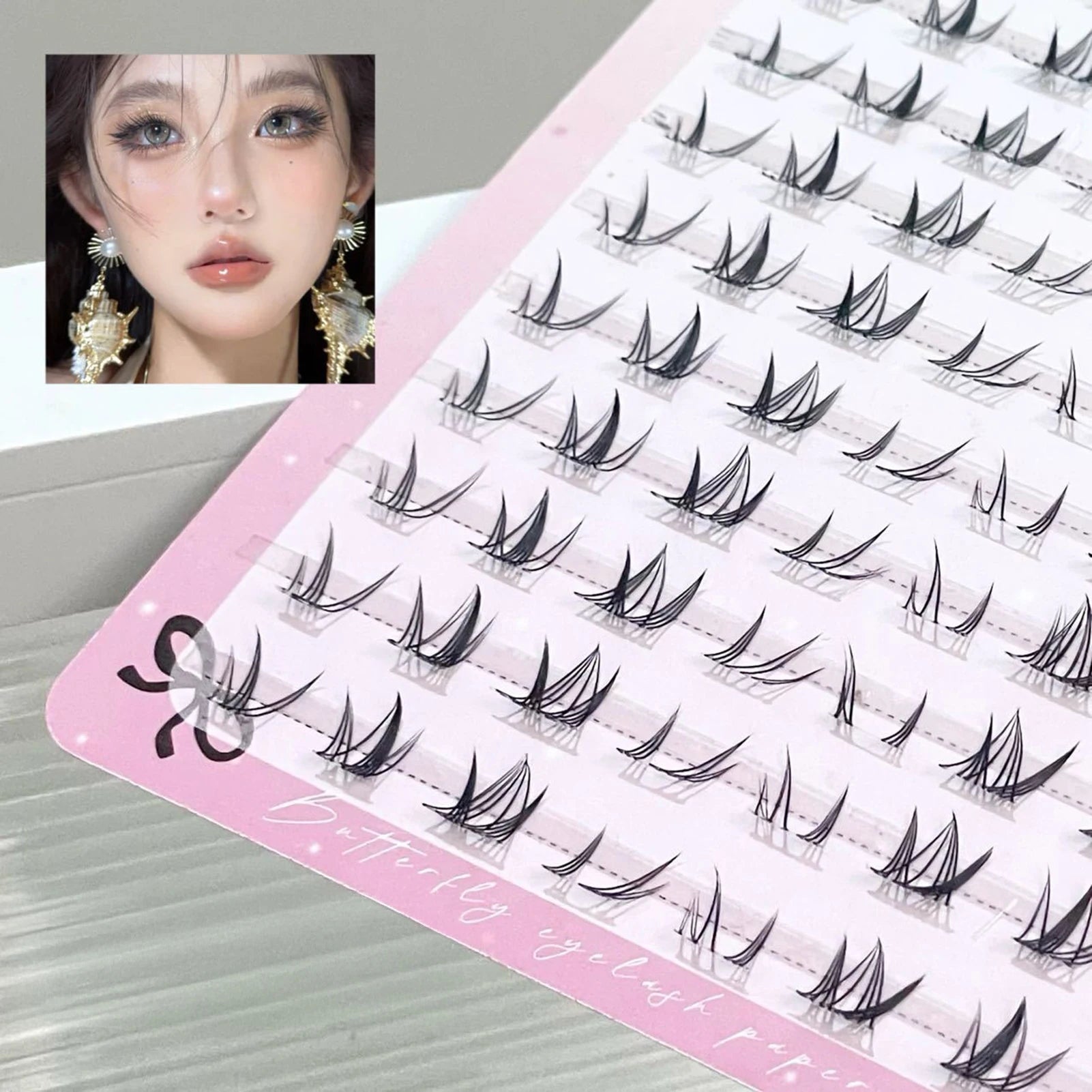 C-Curl 3D Mink False Eyelashes – Natural Fluffy Lower Lashes