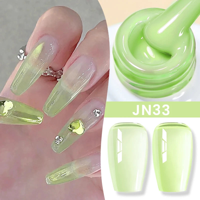 BORN PRETTY Jelly Nude Gel Nail Polish 10ml Light Pink