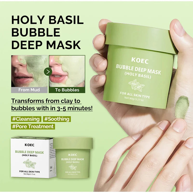 Cleansing Bubble Mud Mask Brand Facial Deep Cleansing