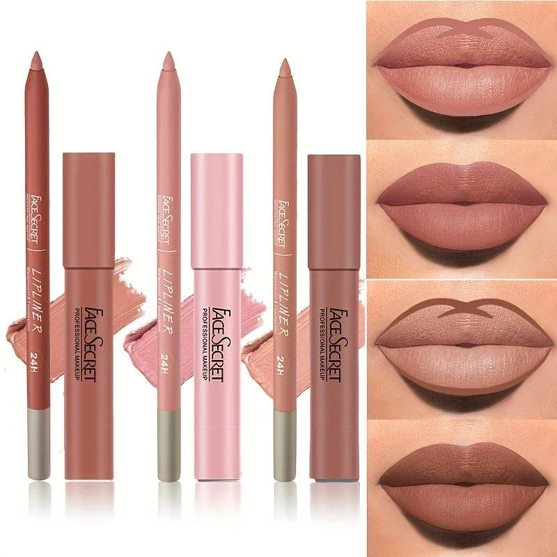 Matte Lipliner & Lipstick Set – Waterproof, Long-Lasting
