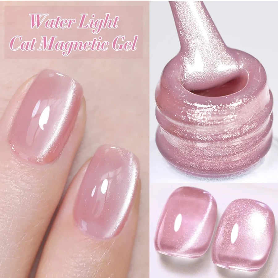 TC 10ml Summer Pink Peach Glass Bead Cat Eye Gel