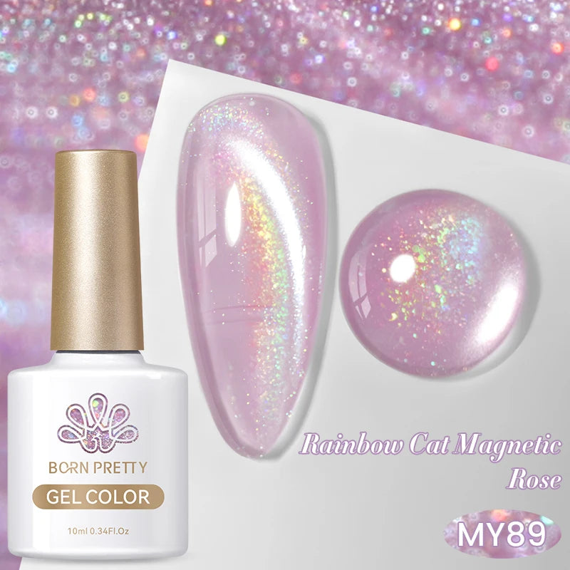 BORN PRETTY 10ml Silver Cat Magnetic Gel Nail Polish