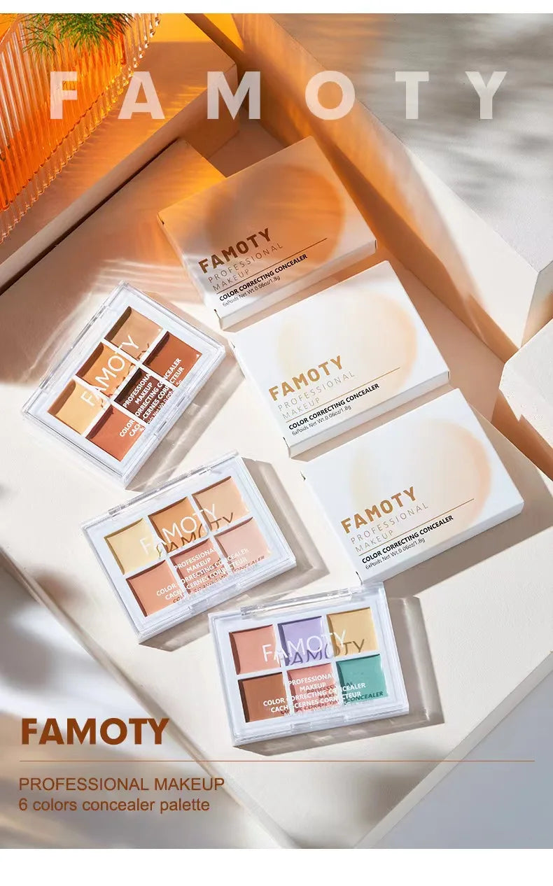 9-Tone Concealer Palette – Full Coverage for Acne, Dark Circles & Brightening Vervelle