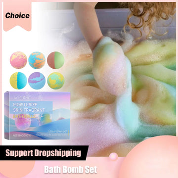 Aromatherapy Bath Bombs - Floral Scent Spa Bubble Set