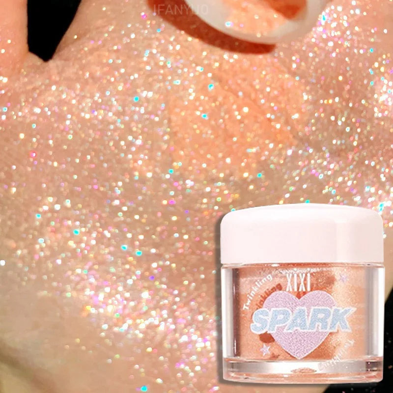 3 Colors Glitter Highlighters Powder Diamond Shimmer Eye Shadow