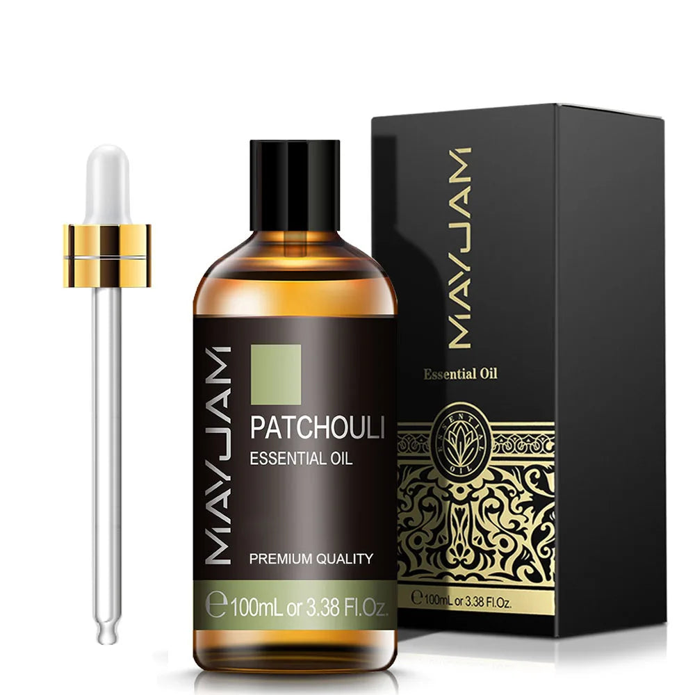 MAYJAM Essential Oils 100ml – Peppermint, Lavender & Lemongrass for Diffuser, Massage & Relaxation