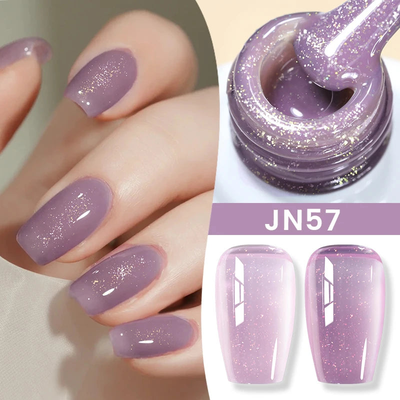 BORN PRETTY Jelly Nude Gel Nail Polish 10ml Light Pink