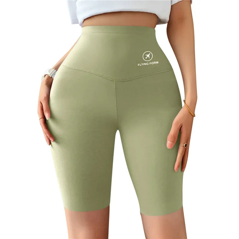 Sports Short Leggings Gym Fitness Push Up Shorts Women Yoga Slim Fit Half Pants Elastic High Waist Summer Thin Workout Tights Vervelle