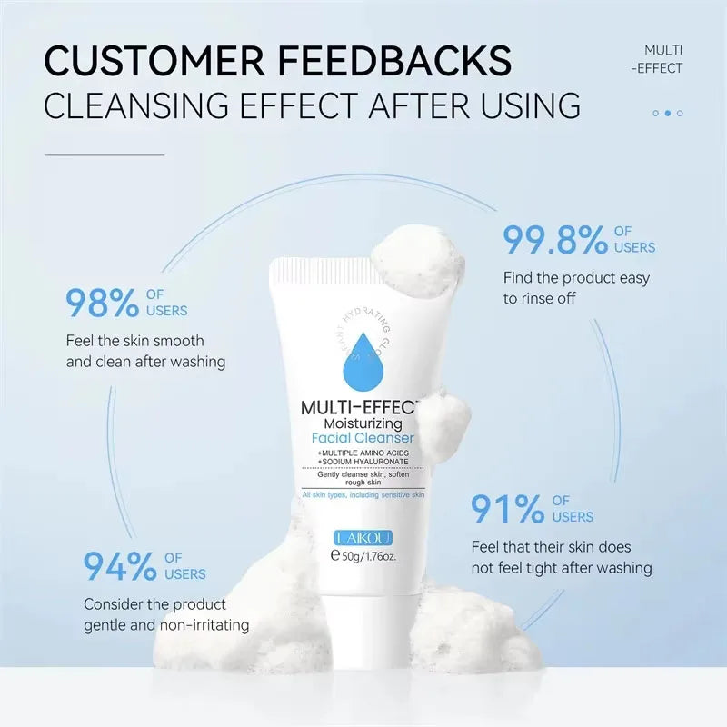 Deep Cleansing Facial Foam Gel - Oil Control Acne Mark Removal