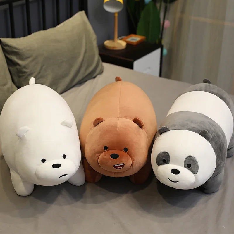 Original We Bare Bears Plush Toys Grizzly Panda Ice