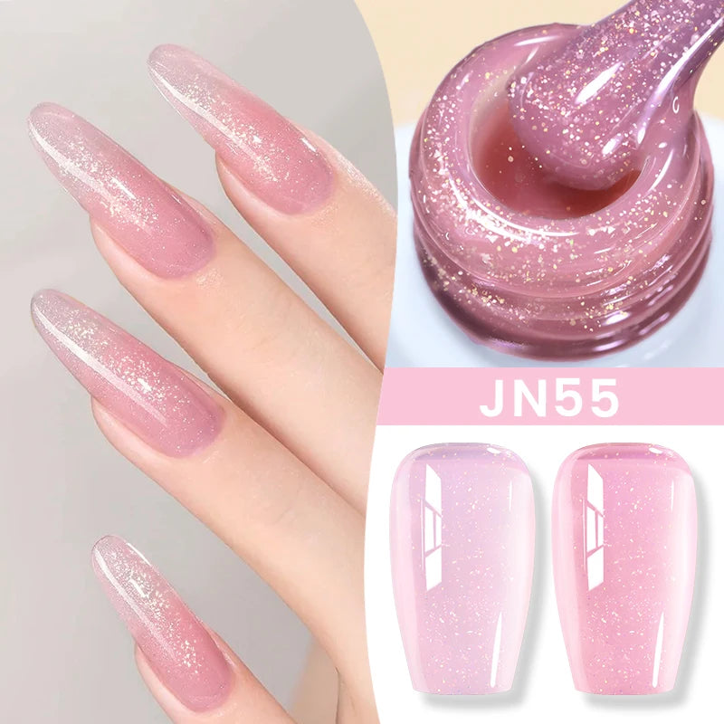 BORN PRETTY Jelly Nude Gel Nail Polish 10ml Light Pink