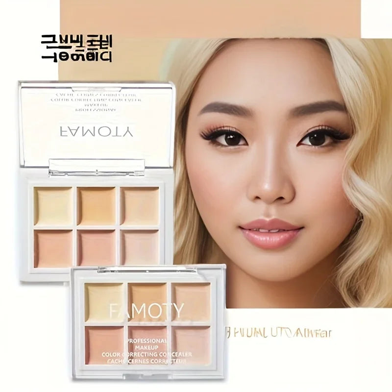 9-Tone Concealer Palette – Full Coverage for Acne, Dark Circles & Brightening Vervelle