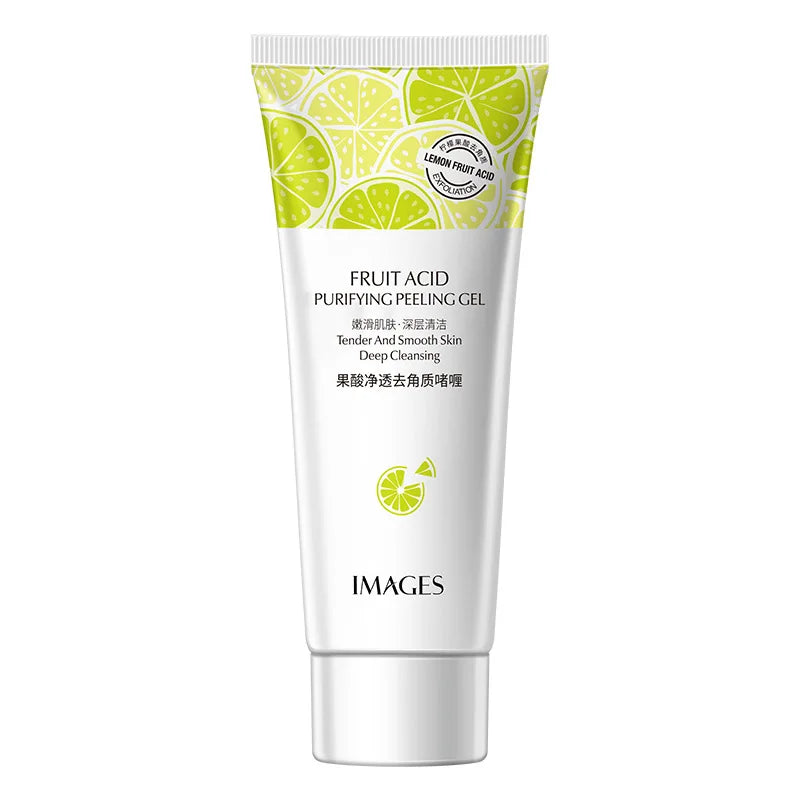Natural Fruit Acid Peeling Gel Facial Cleansing Scrub Cream