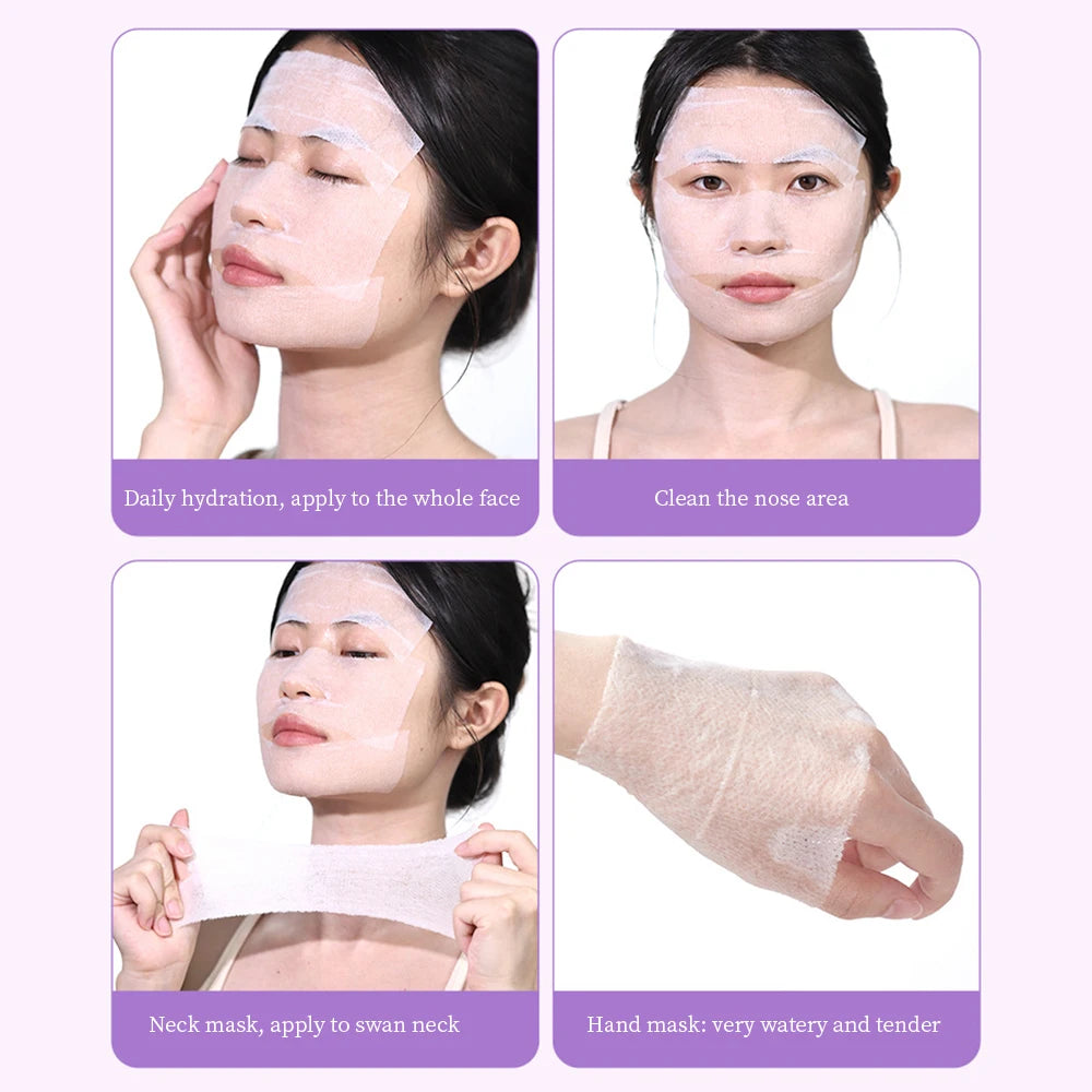 GECOMO 200pcs Stretchable Wet Cotton Pads – Makeup Care