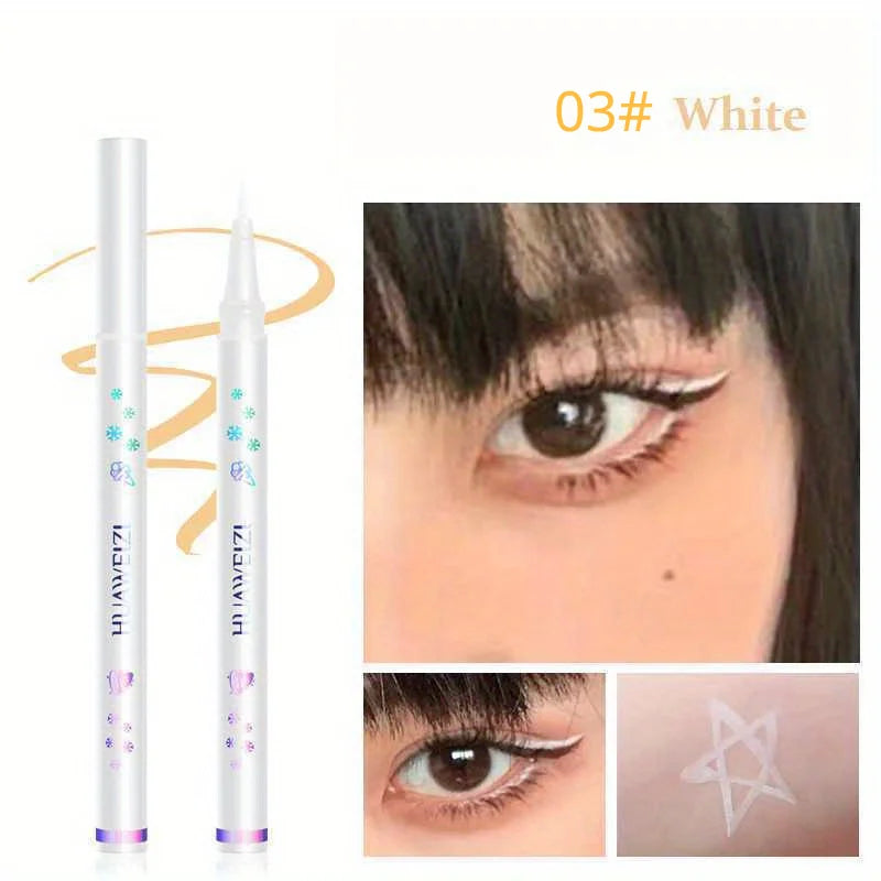Matte White Liquid Eyeliner Pen Ultra-Thin Waterproof