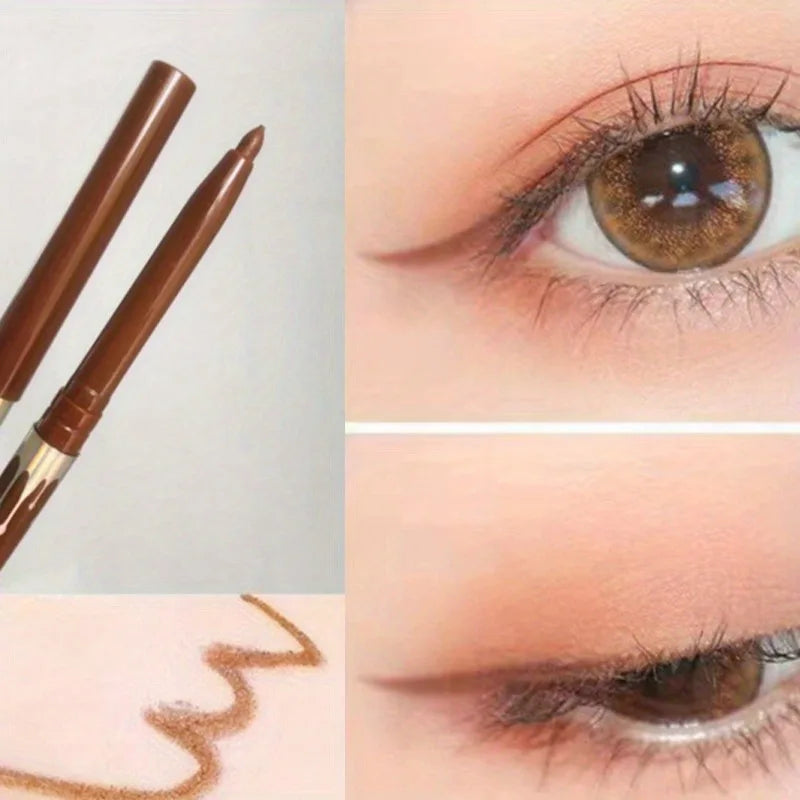 Waterproof Black Brown Eyeliner Gel Pencil Ultra-fine Matte Smooth