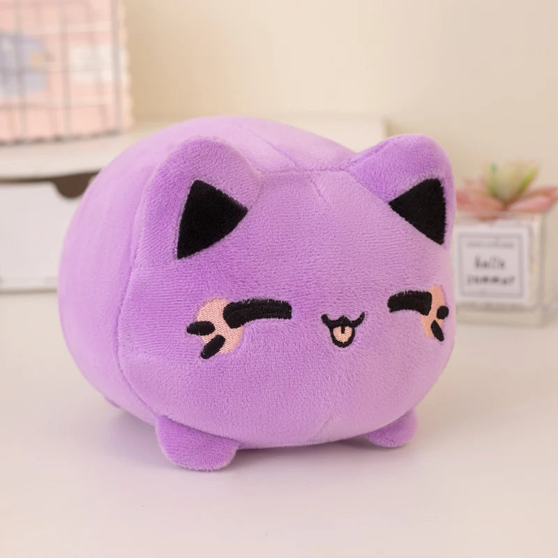 Plump Peach Cat Plush Vervelle
