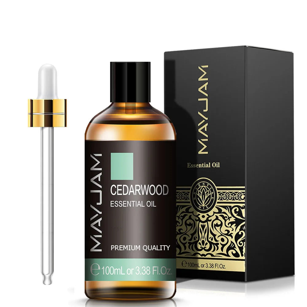 MAYJAM Essential Oils 100ml – Peppermint, Lavender & Lemongrass for Diffuser, Massage & Relaxation