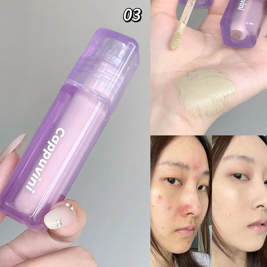 Face Concealer Waterproof Covers Acne Marks Dark Circles Long-lasting