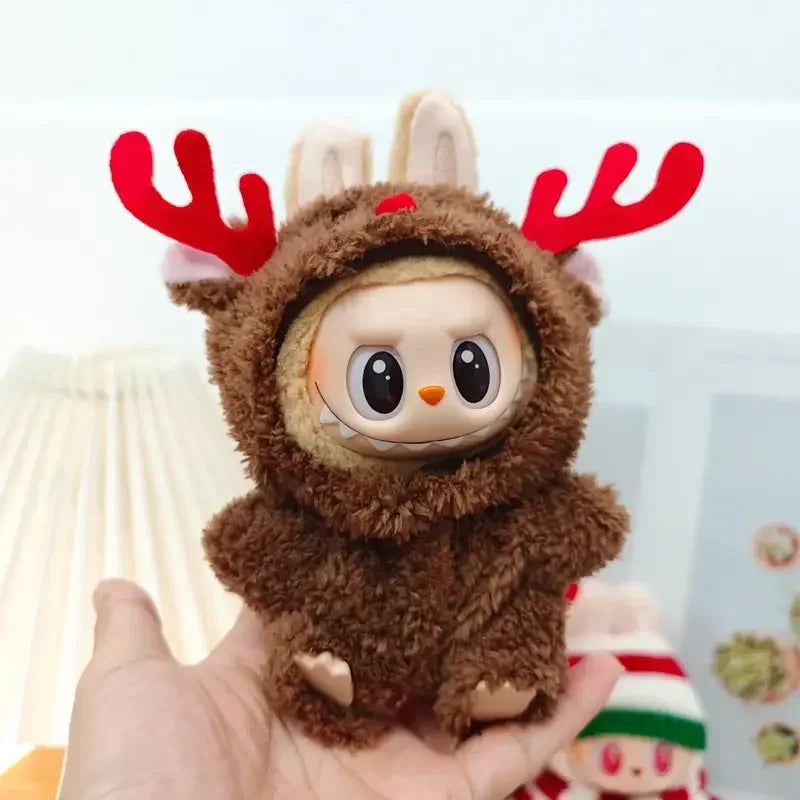 Labubu Doll Clothes Set – Mini Idol V1 & V2 Christmas Sweater, Hat & Scarf Vervelle