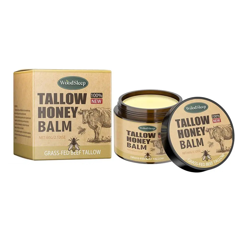 Whipped Beef Tallow Honey Balm Moisturizing Hydrating Face Cream Body Lotion Nourishing Balm Gentle Skin care for women