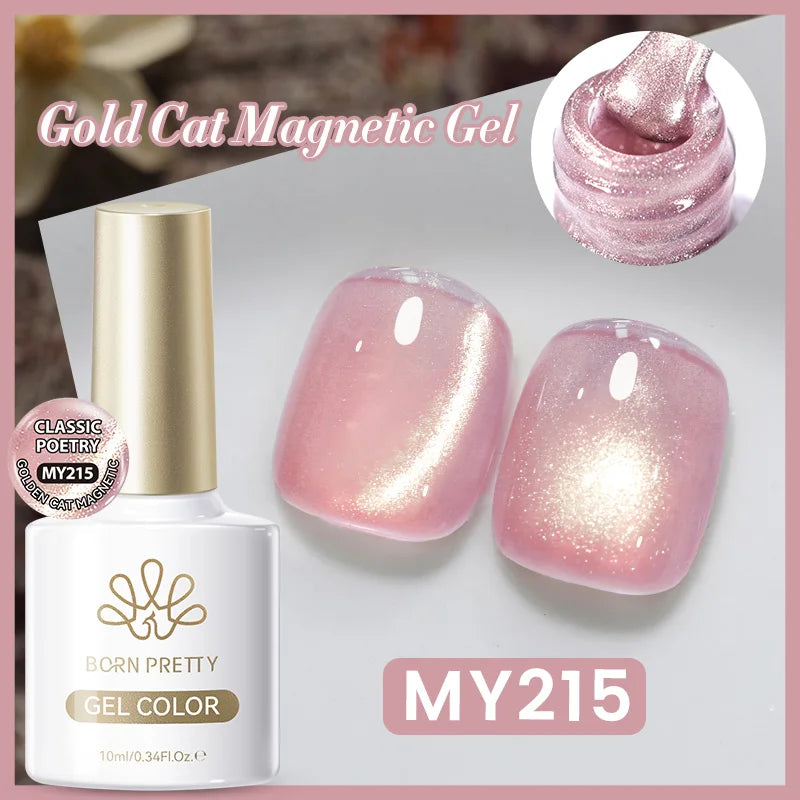 BORN PRETTY 10ml Silver Cat Magnetic Gel Nail Polish