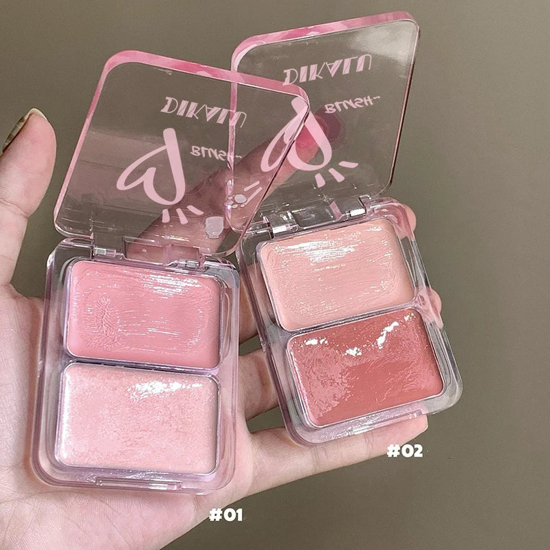 Water Light Peach Cream Blush Milk Pink Cream Natural Cheek Tint Brighten Waterproof Face Contouring Orange Blush Palette Makeup