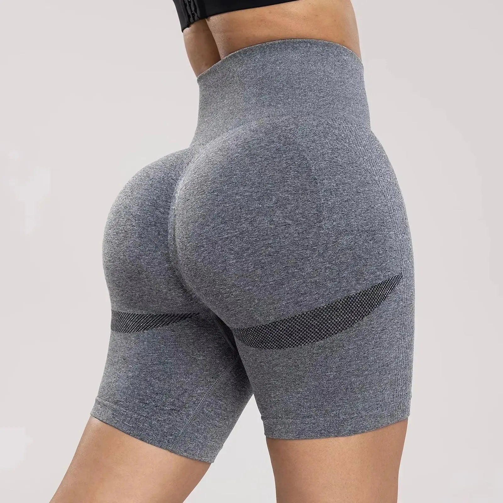 Women’s High Waist Seamless Multicolor Yoga & Fitness Shorts Hip-Lifting Vervelle