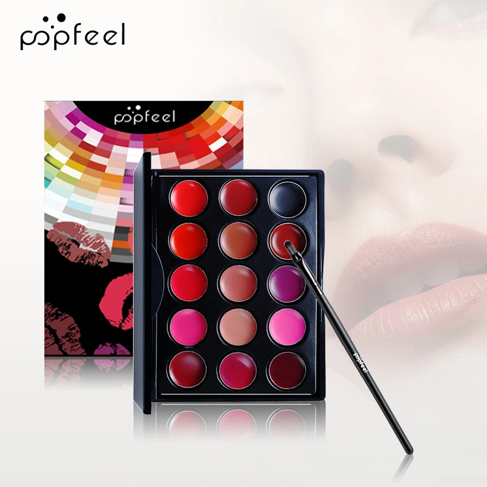 9-Piece Lip Care Makeup Set–Includes Lipstick, Lip Gloss, Lip Brush