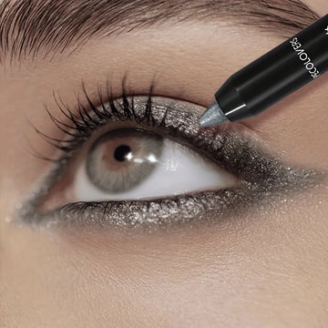 Pearlescent Eyeshadow Pencil Stick Shimmer Black & Grey