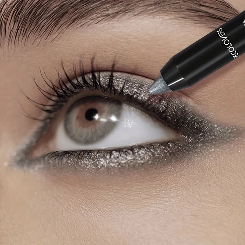 Pearlescent Eyeshadow Pencil Stick Shimmer Black & Grey