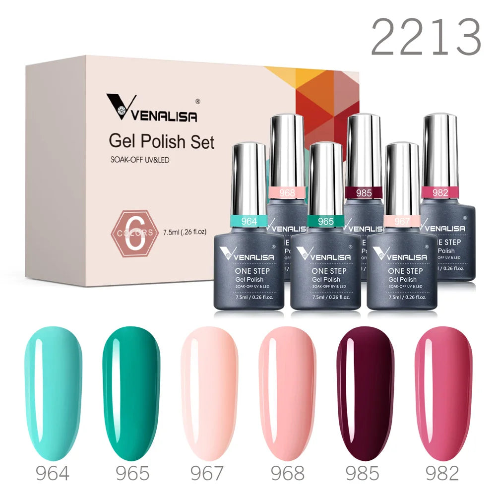 Venalisa Jelly Pink Nail Gel Polish Kit HEMA-Free