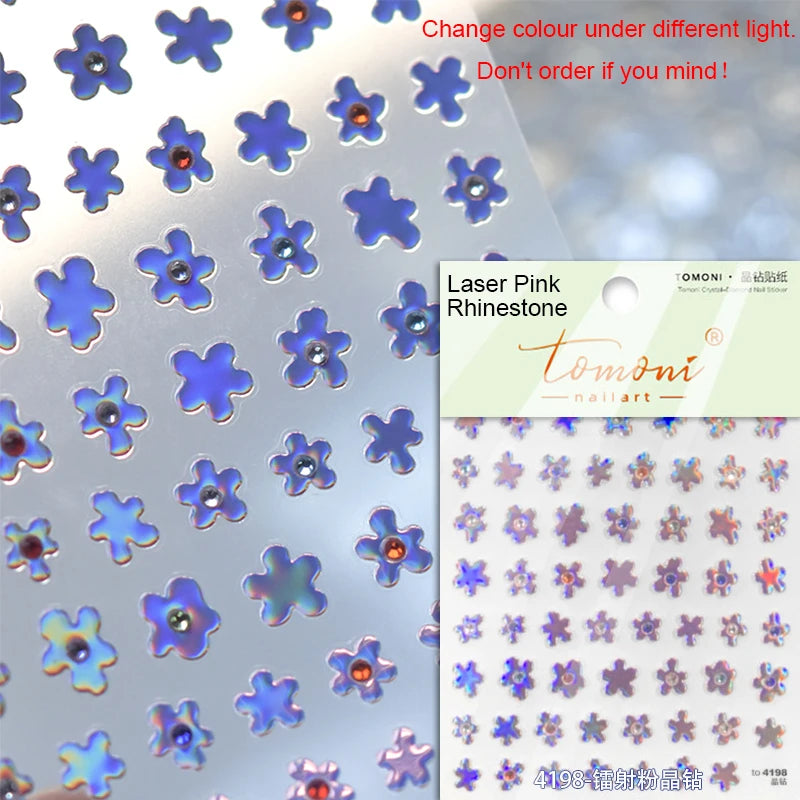 1 Pack 5D Green Four-Leaf Clover Nail Art Stickers