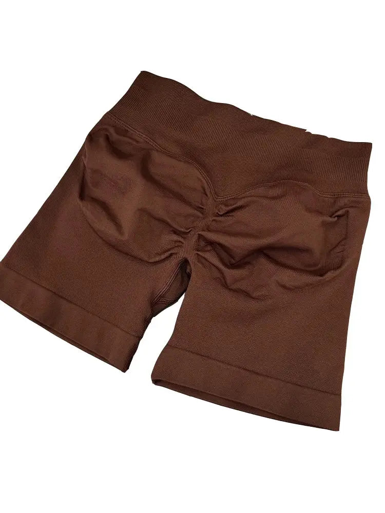 women's fitness shorts 4.5" Seamless Scrunch Bum Yoga & Gym Shorts Butt-Lifting Fitness Pants Vervelle