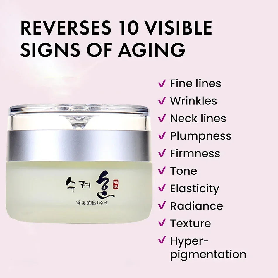 Collagen anti wrinkle and firming face cream reduces fine lines, lifts and resists aging