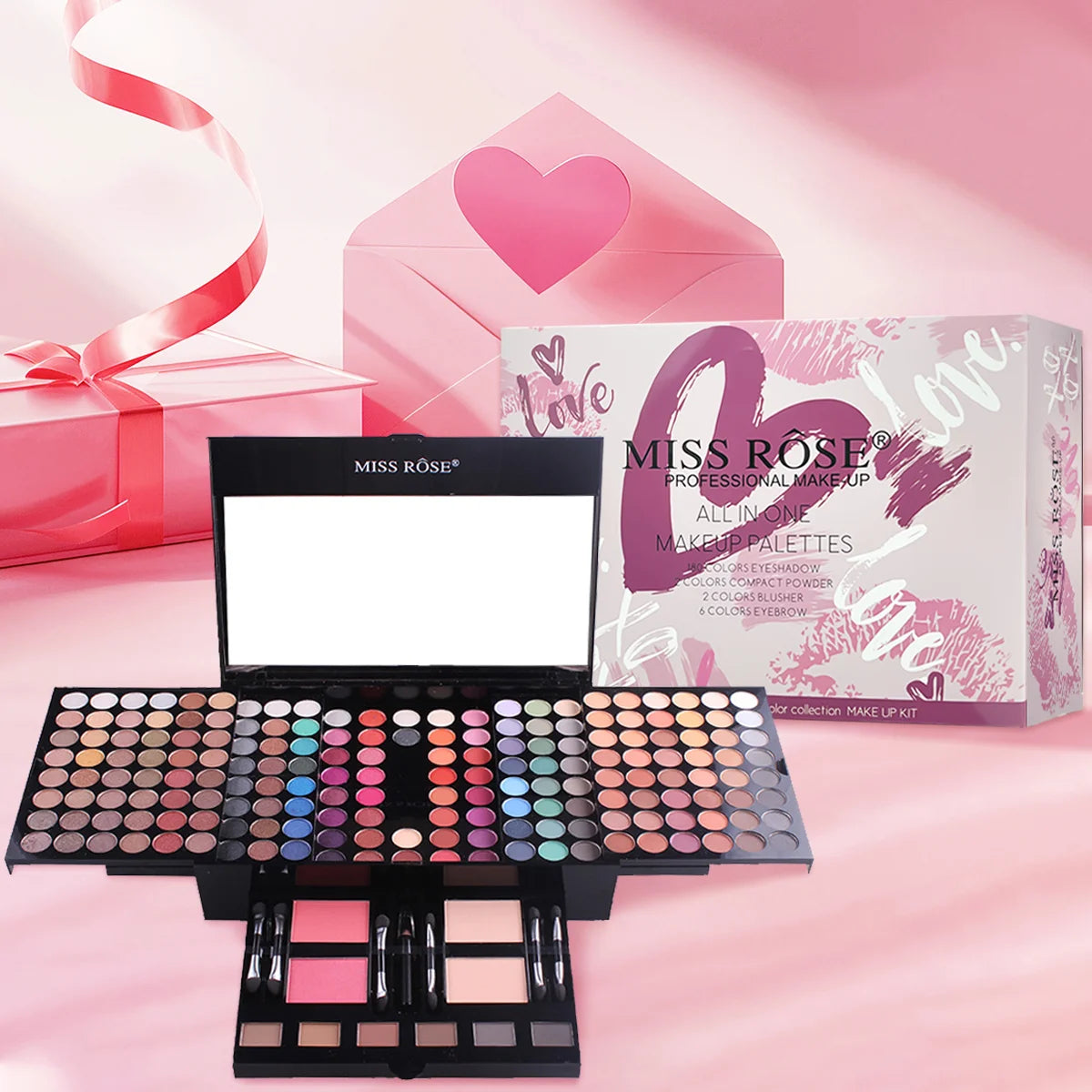 142-Color Eyeshadow & Blush Eyebrow Makeup Artist Set