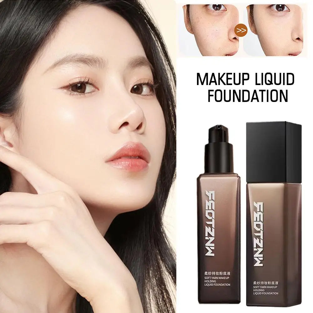 Feotznw Soft Yarn Makeup Foundation Liquid Skin Care Foundation