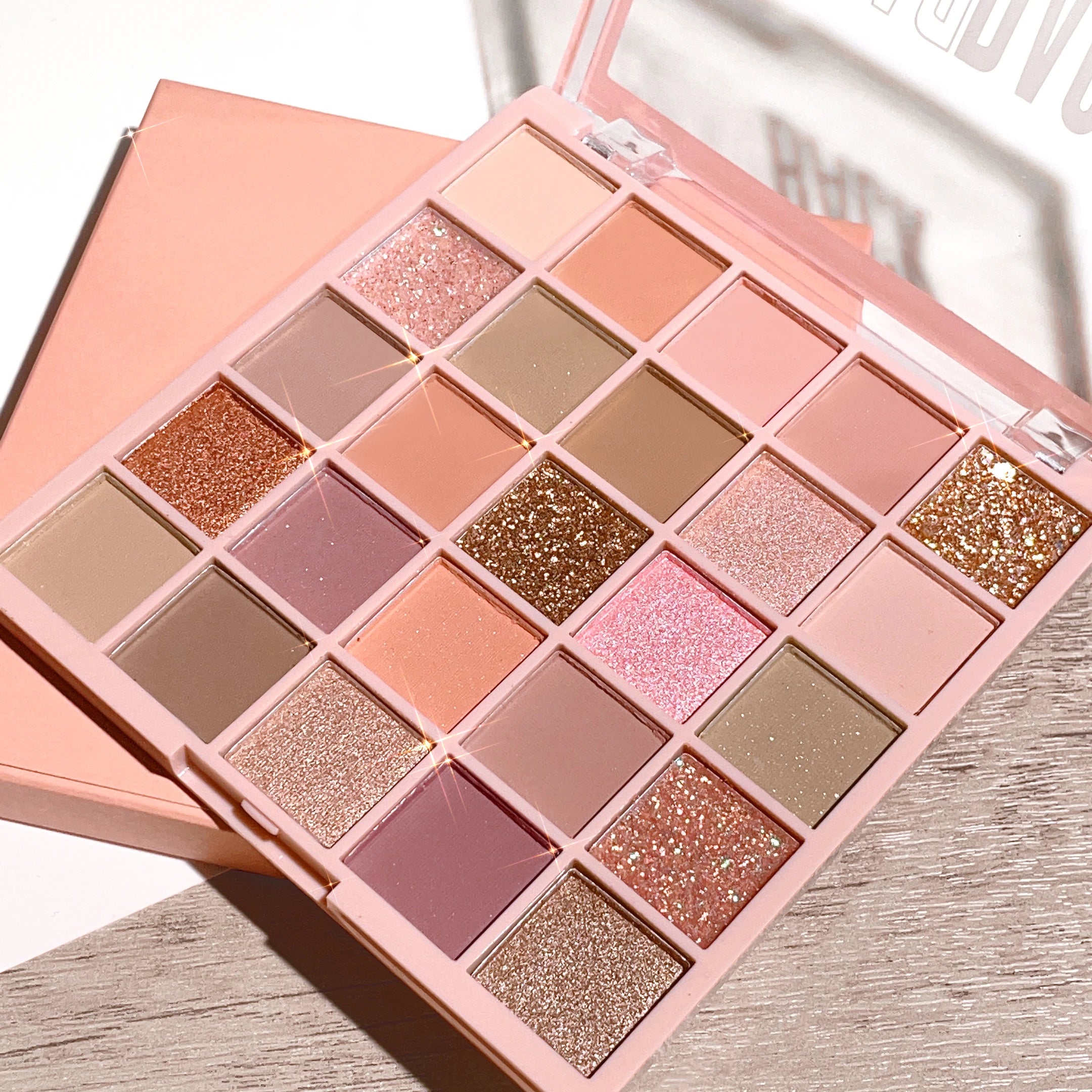 25-color eye shadow tray, oatmeal milk tea tray, sparkling powder