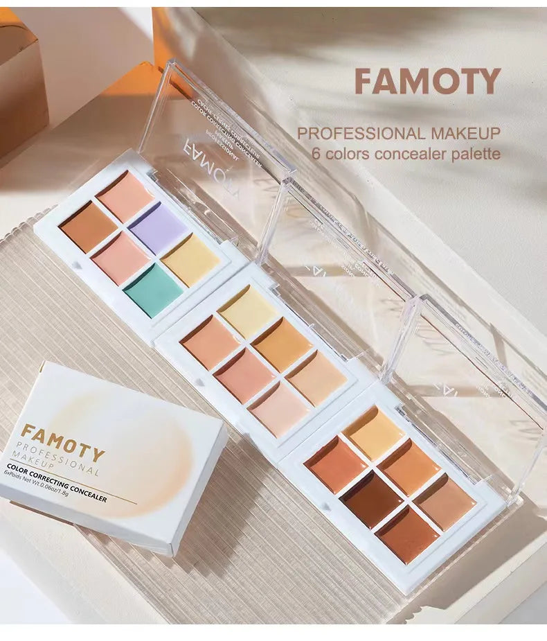 9-Tone Concealer Palette – Full Coverage for Acne, Dark Circles & Brightening Vervelle